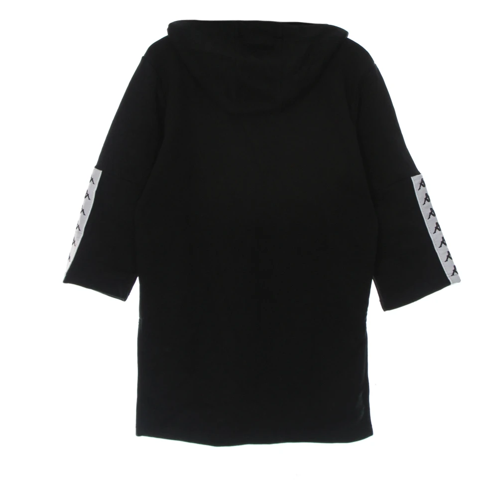 Kappa Asymmetrische Zoom Women's Hoodie Zwart Wit Black Dames