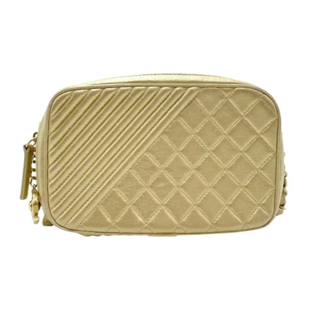 Chanel Vintage Pre-owned Leather chanel-bags Yellow Dames