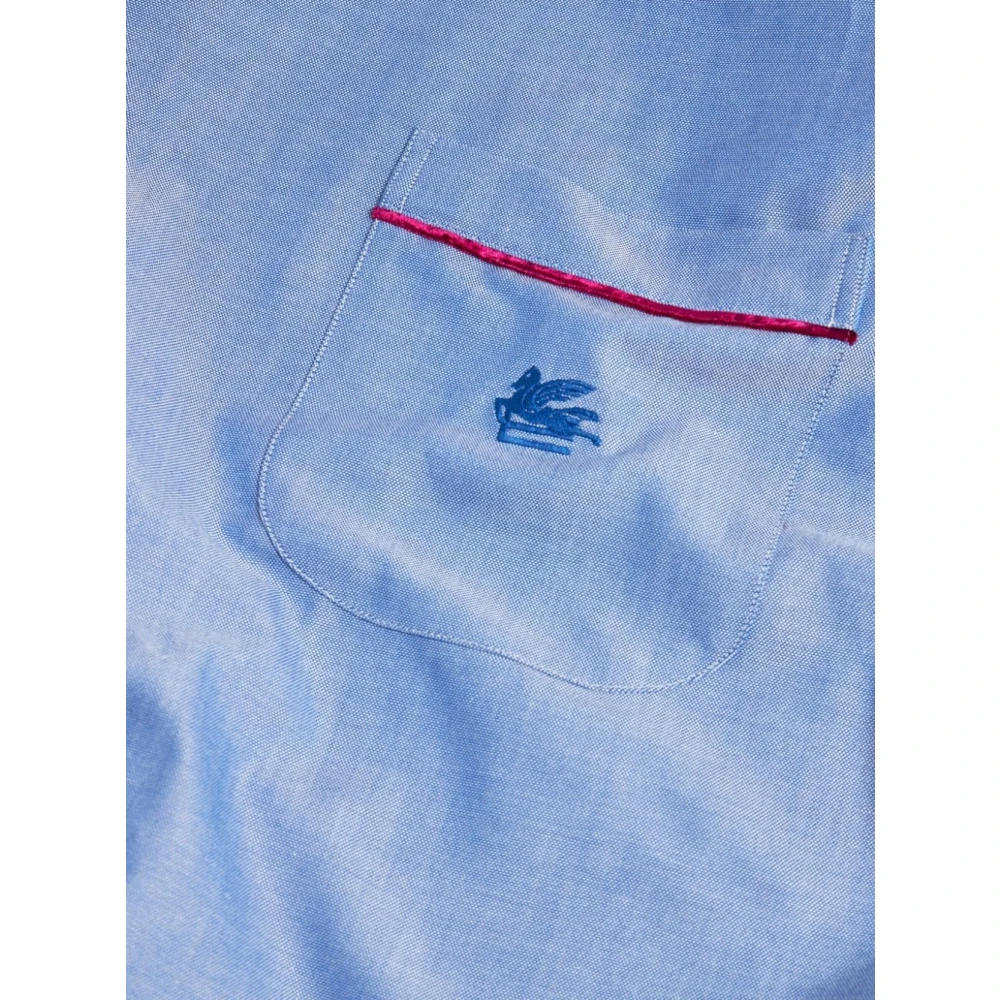 ETRO Indigo MRW Shirt Blue Dames