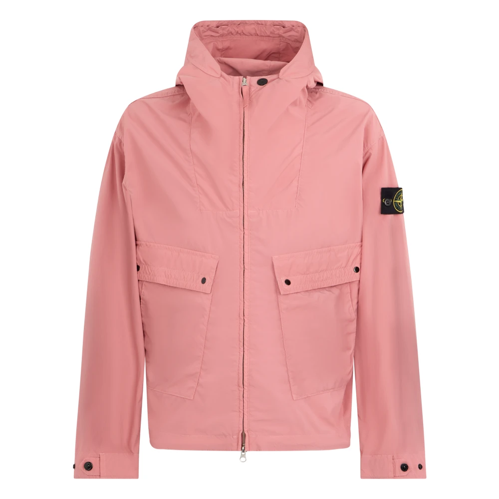 Stone Island Uomo Rosa Light Compact Touch Poly-Tc Jacket - Immagine 3