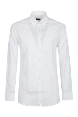 Roma Logo Button-Down Långärmad Skjorta