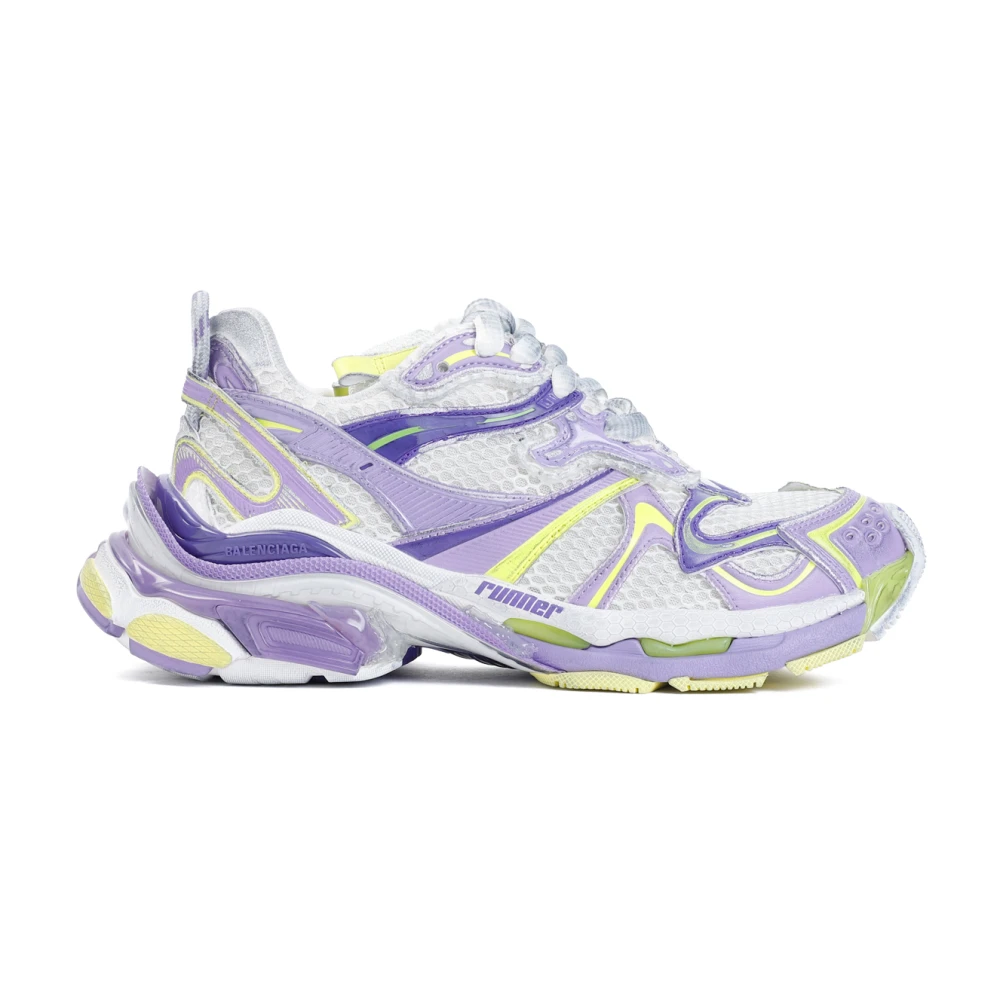 Balenciaga & Paarse Runner Sneakers Dames Schoenen Veelkleurig Multicolor