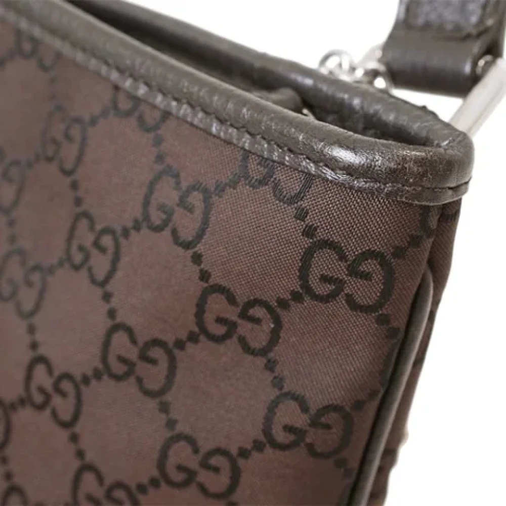 Gucci Vintage Pre-owned Nylon gucci-bags Brown Dames