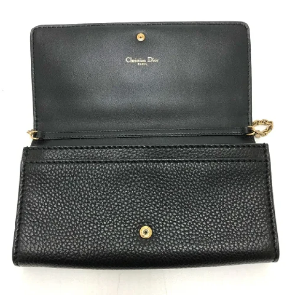 Dior Vintage Pre-owned Leather dior-bags Black Dames