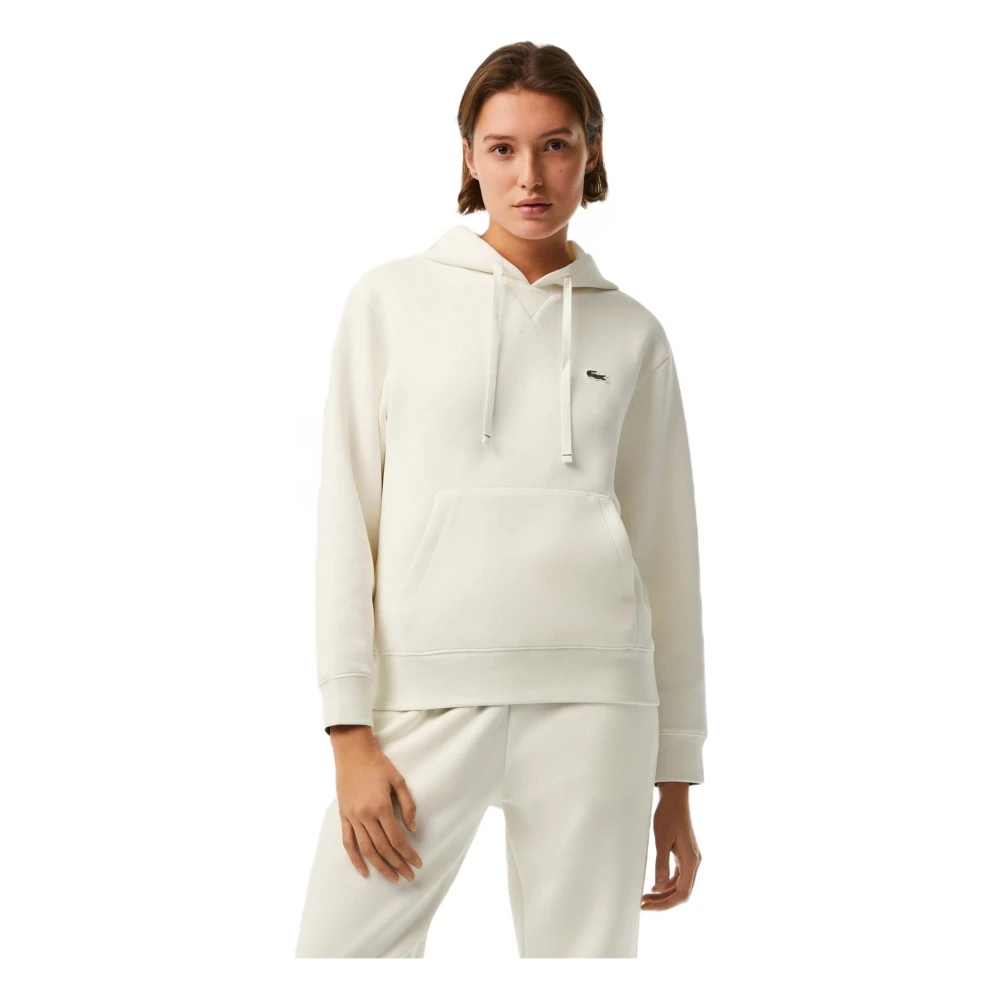 Lacoste Hoodie White Dames