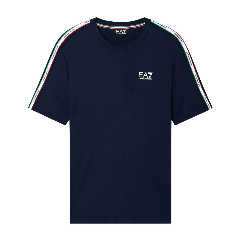 Emporio Armani Ea7 Uomo Blu Jersey T-Shirt