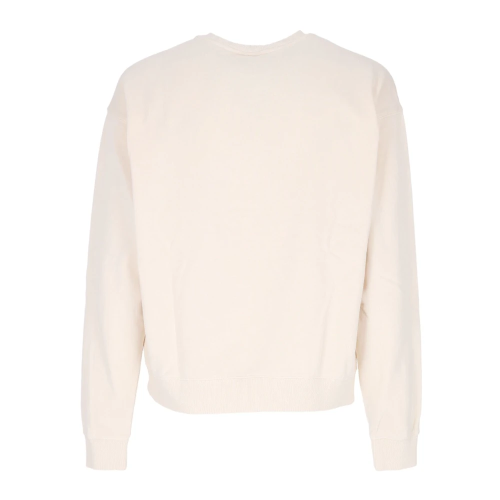 Guess Ronde Hals Sweatshirt met Logo Beige Heren
