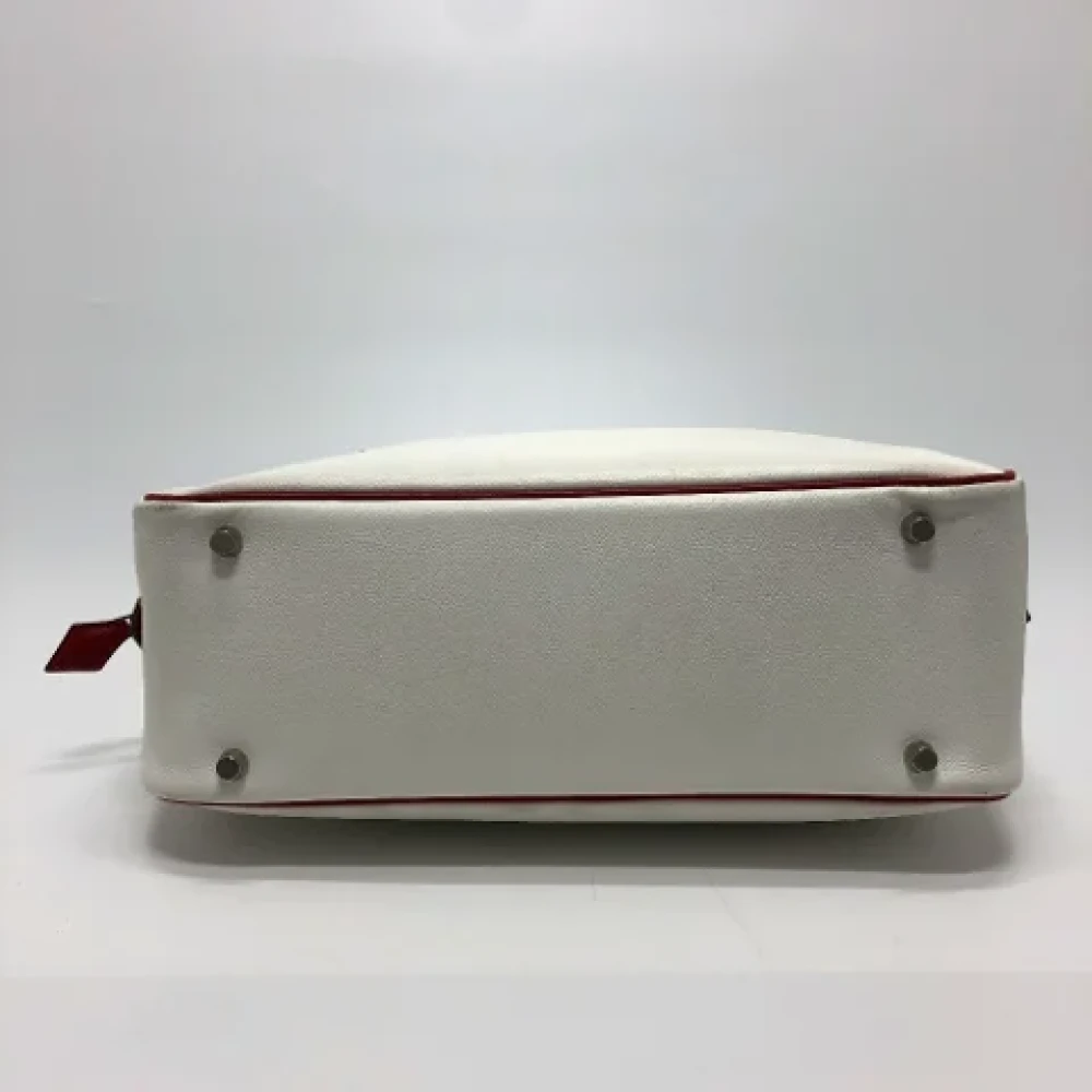 Hermès Vintage Pre-owned Leather shoulder-bags White Dames