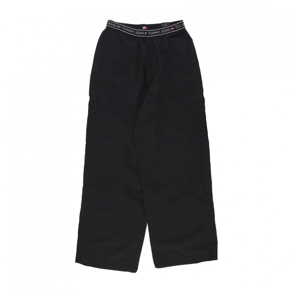 Tommy Hilfiger Baggy Taping Trackpant Zwart Streetwear Black Dames