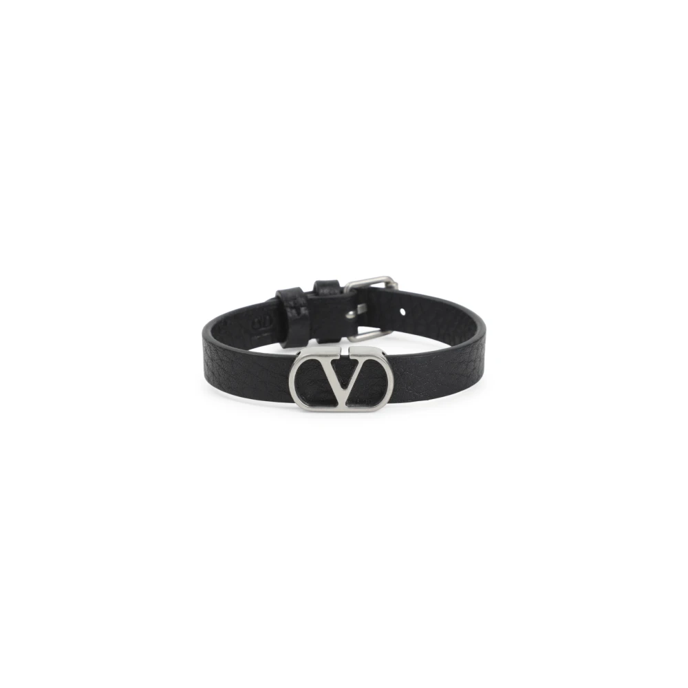 Valentino Garavani Men's Black Vlogo Signature Bracelet
