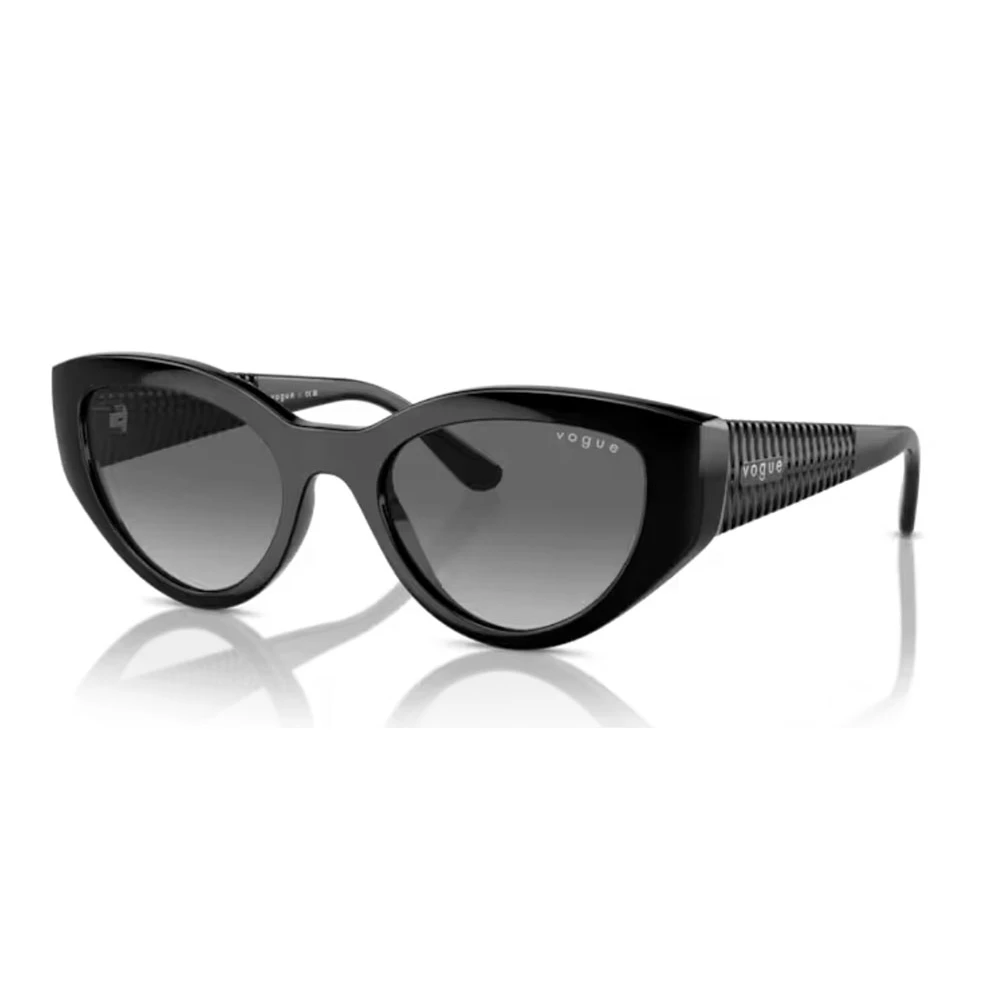 Vogue Women's Black Sunglasses, 52 Mm, /Grey Shaded Sunglasses