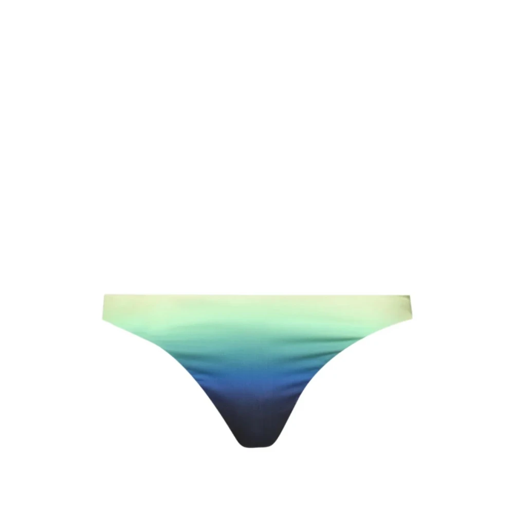Casablanca Women's Green Bikinis, M, Gradient Printed Scoop Bikini Bottom