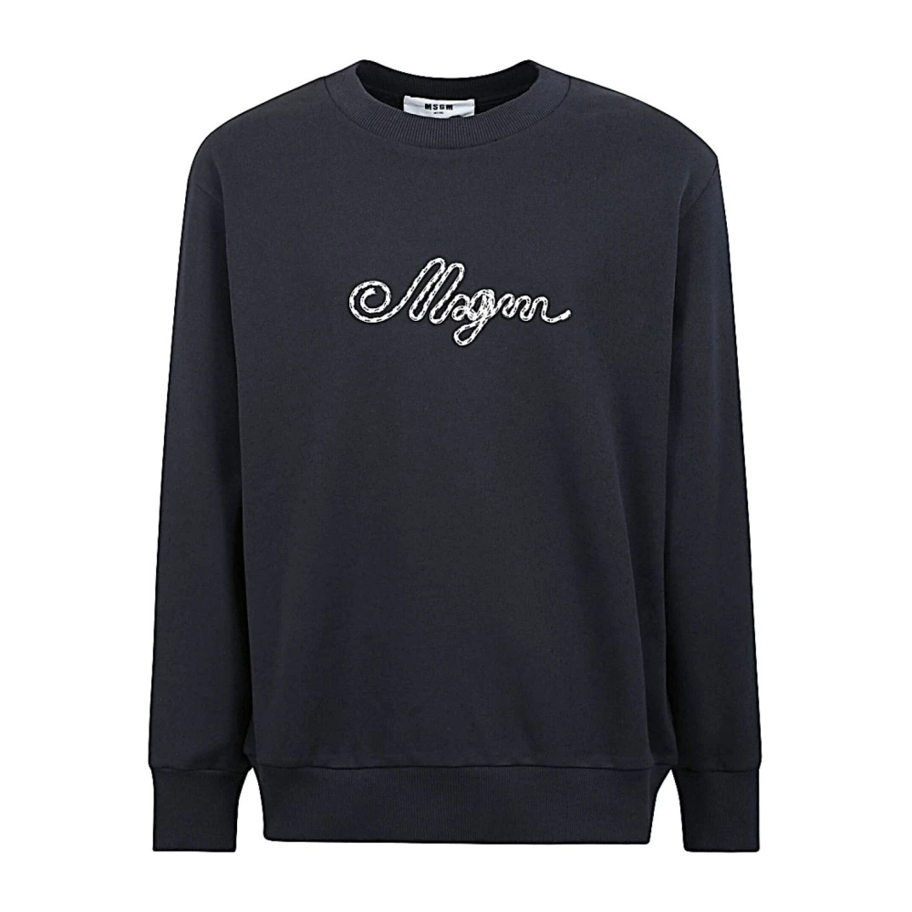 Msgm Women's Black Sweatshirts, L, Felpa
