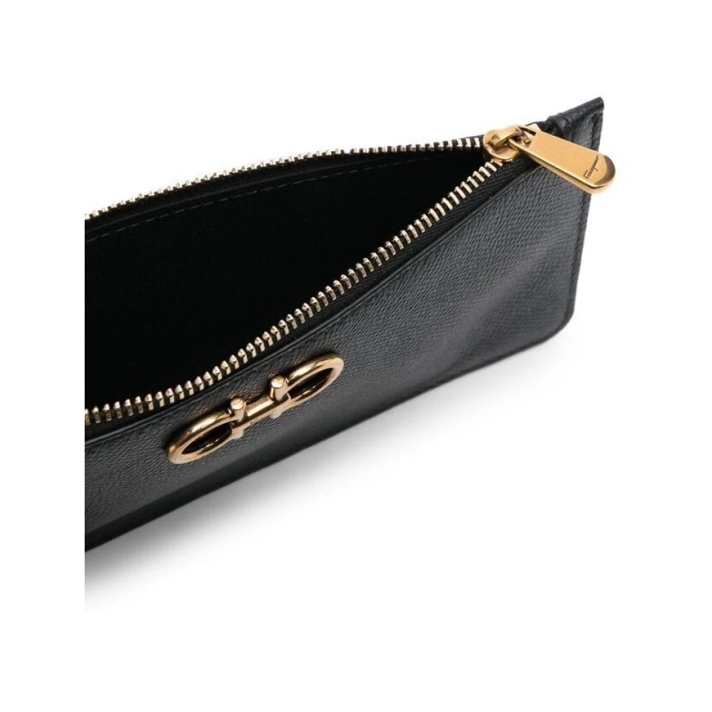 Salvatore Ferragamo Nero Kaarthouder Portemonnee Black Dames