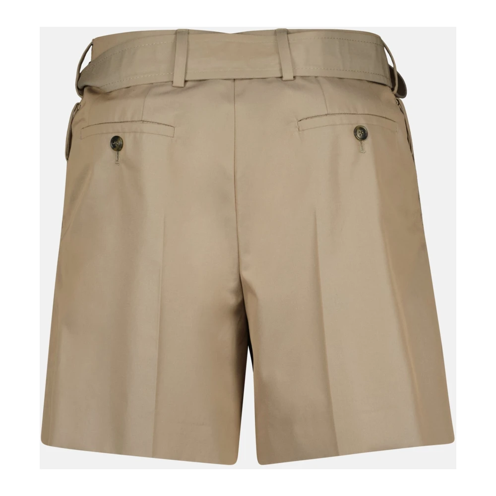 Prada Beige Katoenen Chino Shorts Beige Dames