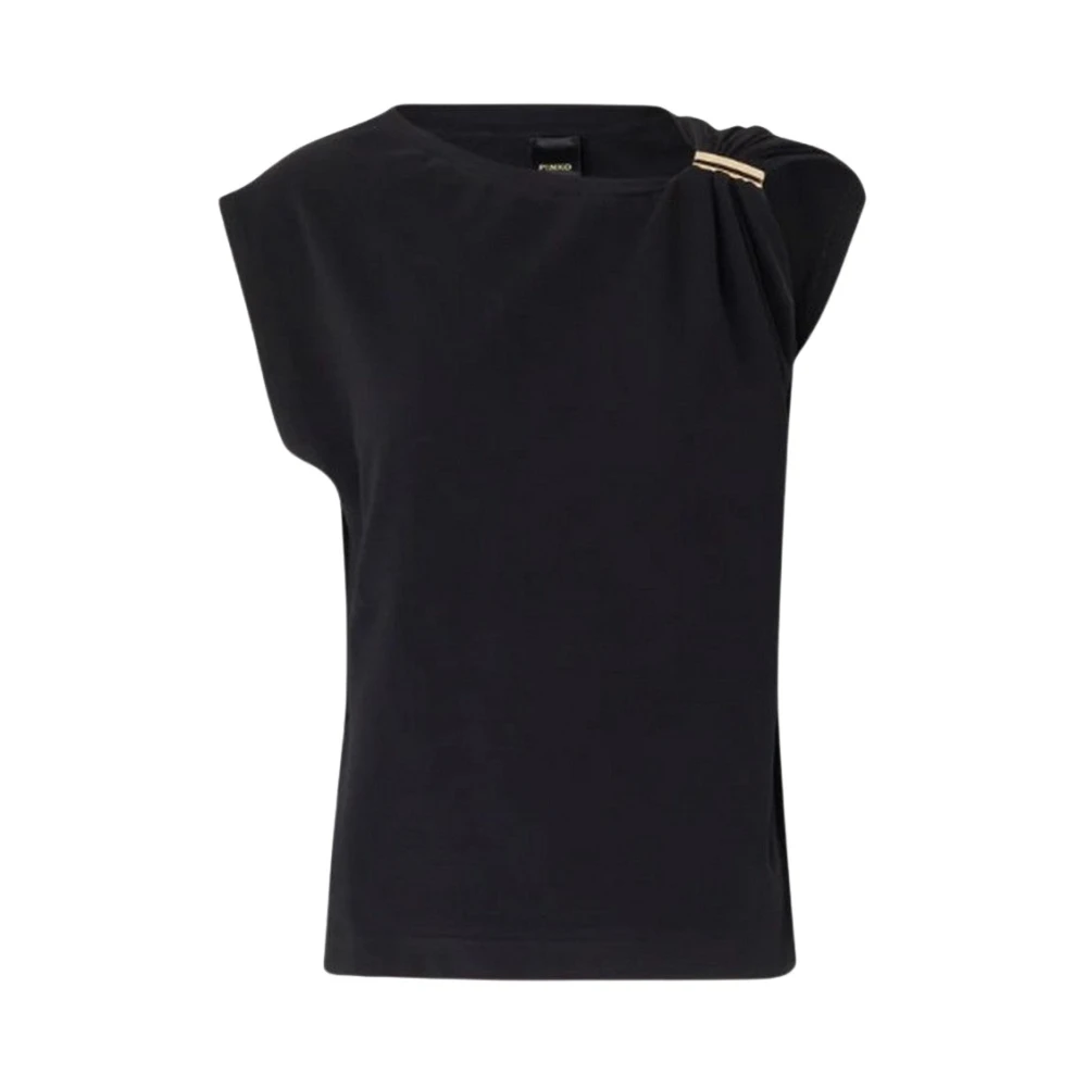 Pinko Women's Black Maglieria E Felpe Poliestere - Sleeveless Tops - S - Tops
