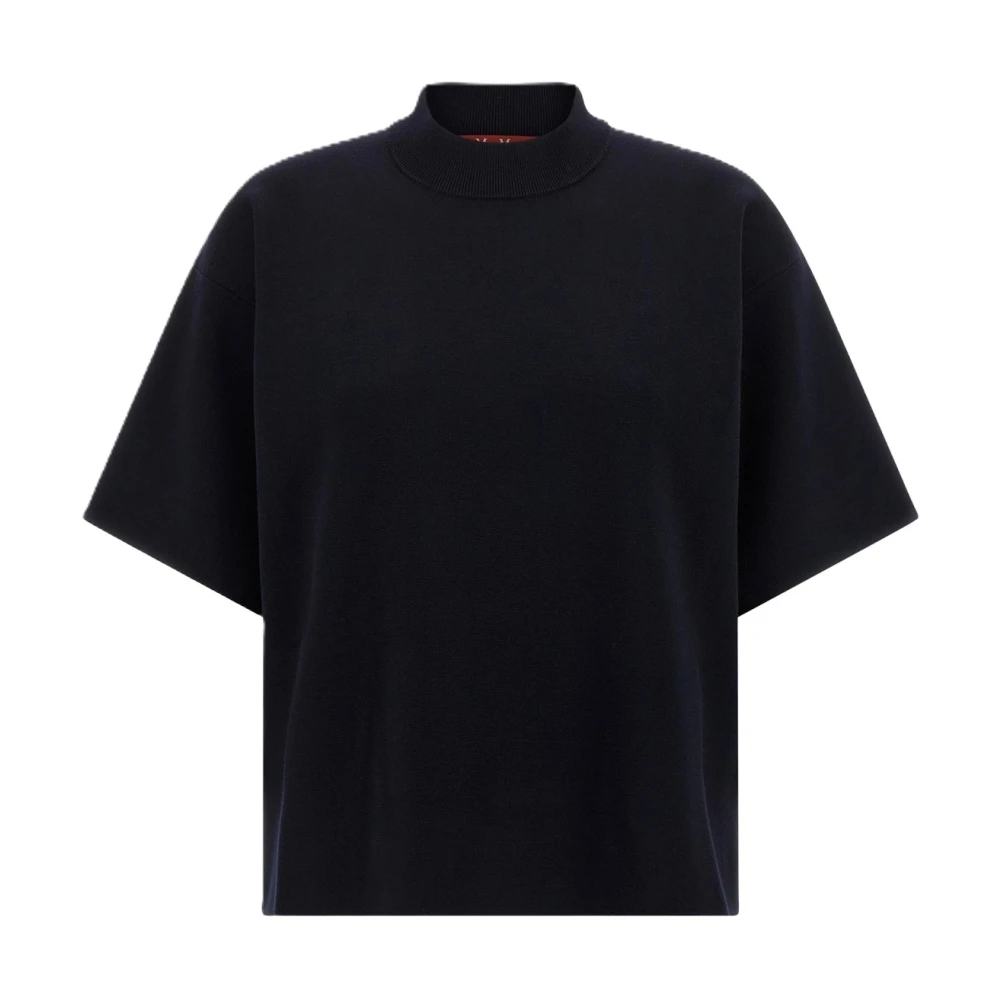 Max Mara Studio Women's Blue Amici Jumper - Turtlenecks - S - Knitwear