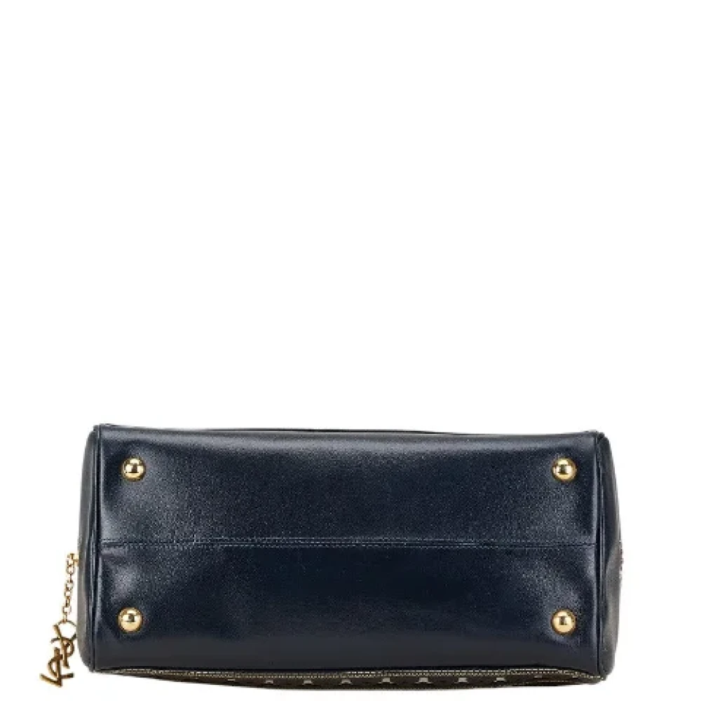 Yves Saint Laurent Vintage Pre-owned Leather handbags Blue Dames