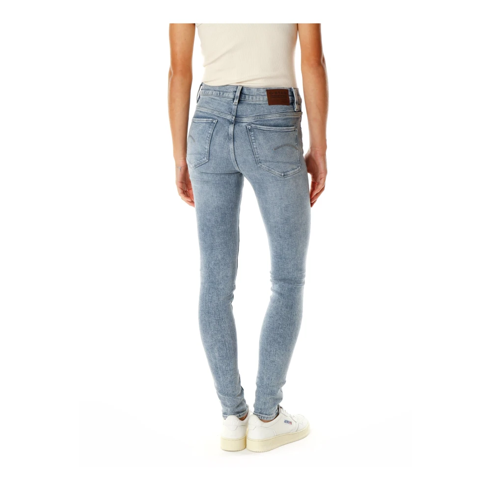 G-Star Mid Waist Skinny Fit Jeans Blue Dames
