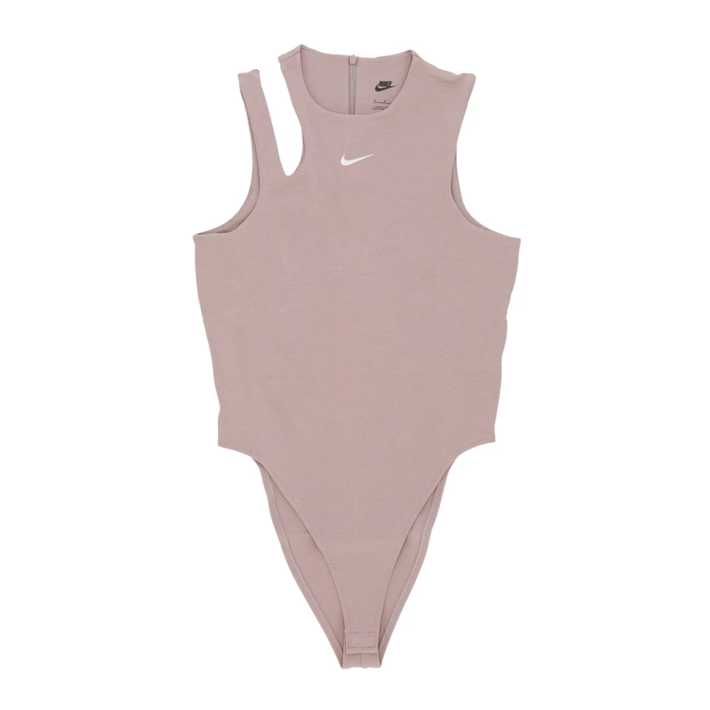 Nike Essential Bodysuit Tank Diffused Taupe White Beige Dames