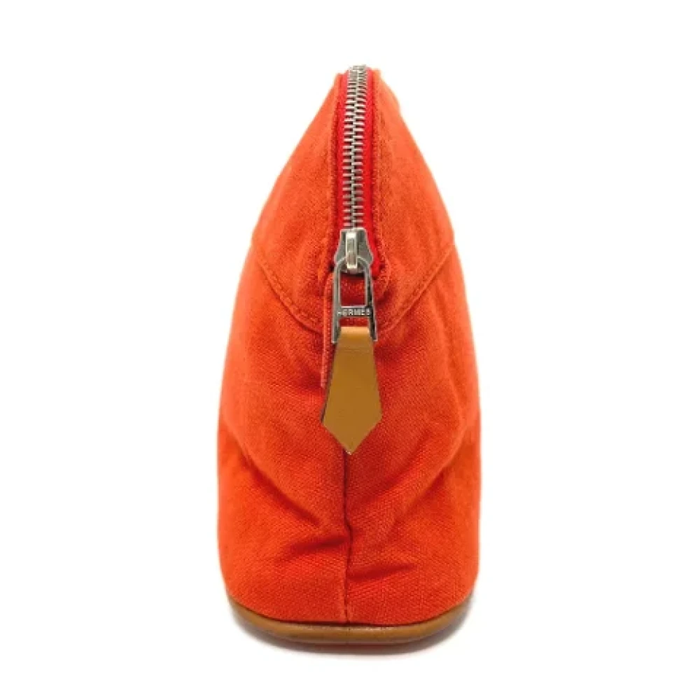 Hermès Vintage Pre-owned Cotton pouches Orange Dames
