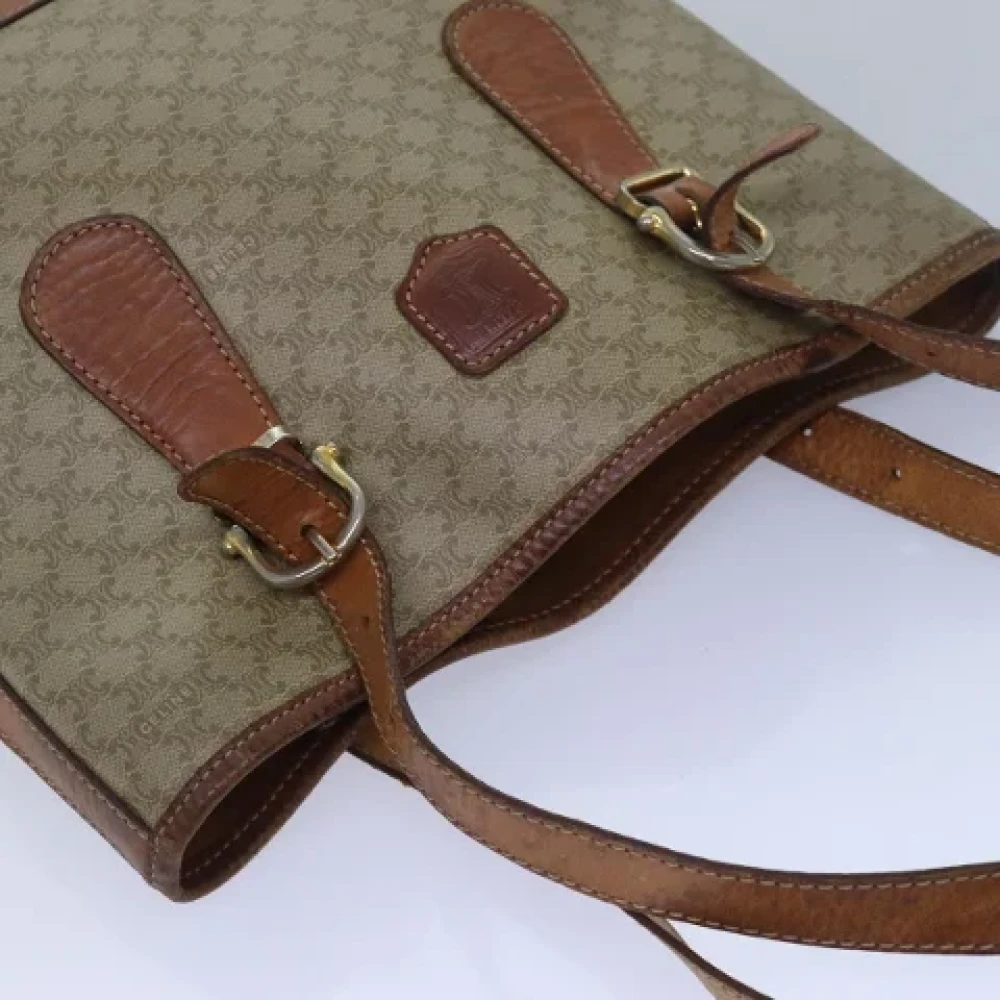 Celine Vintage Pre-owned Canvas celine-bags Beige Dames