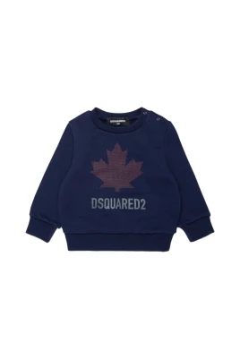 Logosweatshirt med axelknäppning