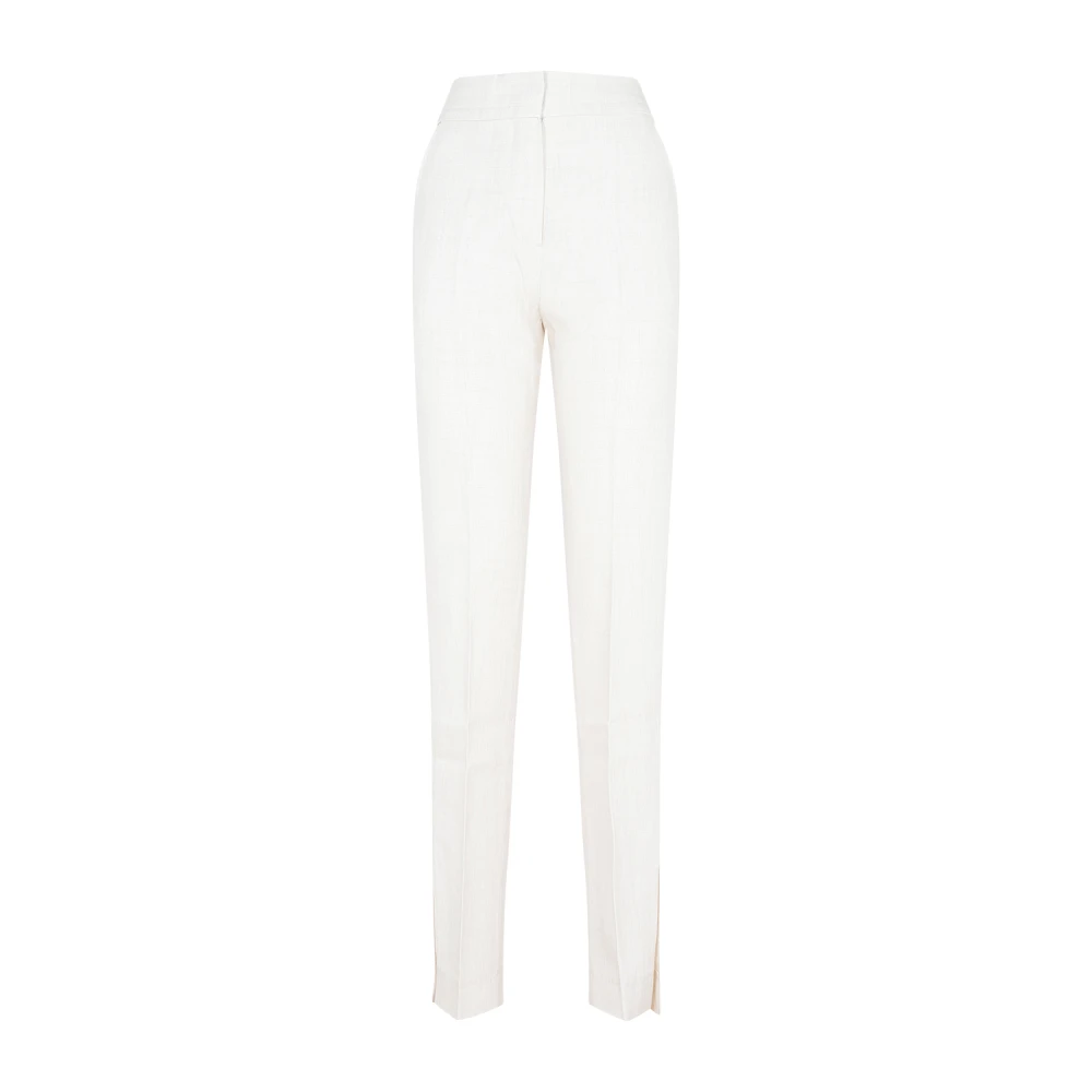 Jacquemus Slim-fit Trousers White Dames