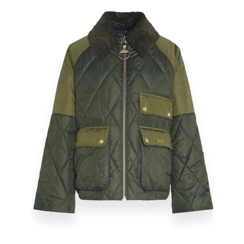 Barbour Gewatteerde buitenkleding jas Green Dames