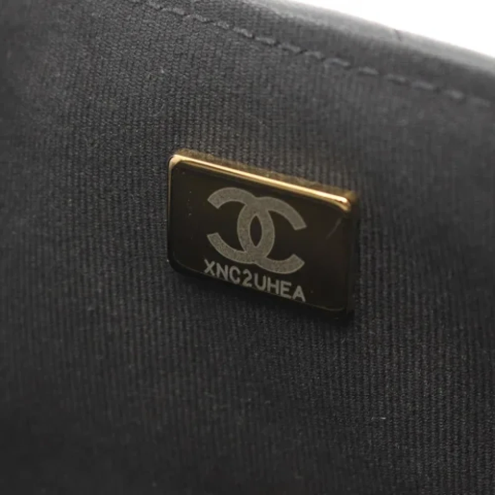 Chanel Vintage Pre-owned Leather shoulder-bags Black Dames