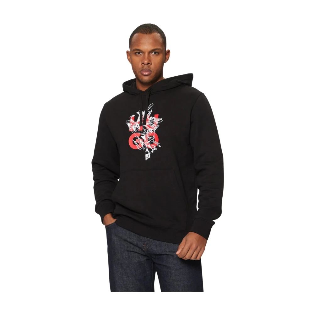 Hugo Boss Hoodie met stijl Black Heren