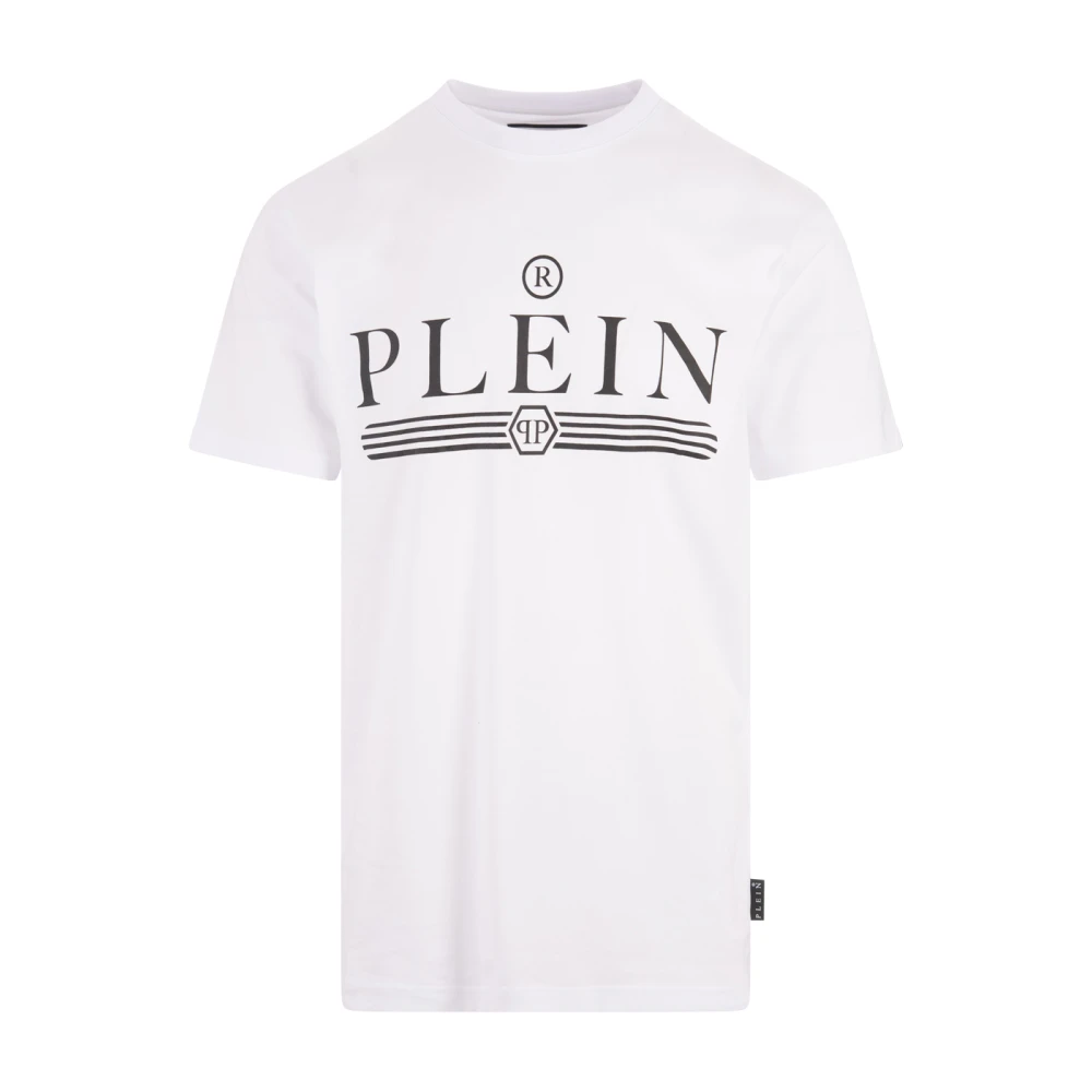 Philipp Plein Wit Logo T-shirt White Heren