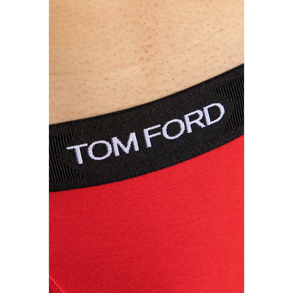 Tom Ford Katoenen boxershorts Red Heren