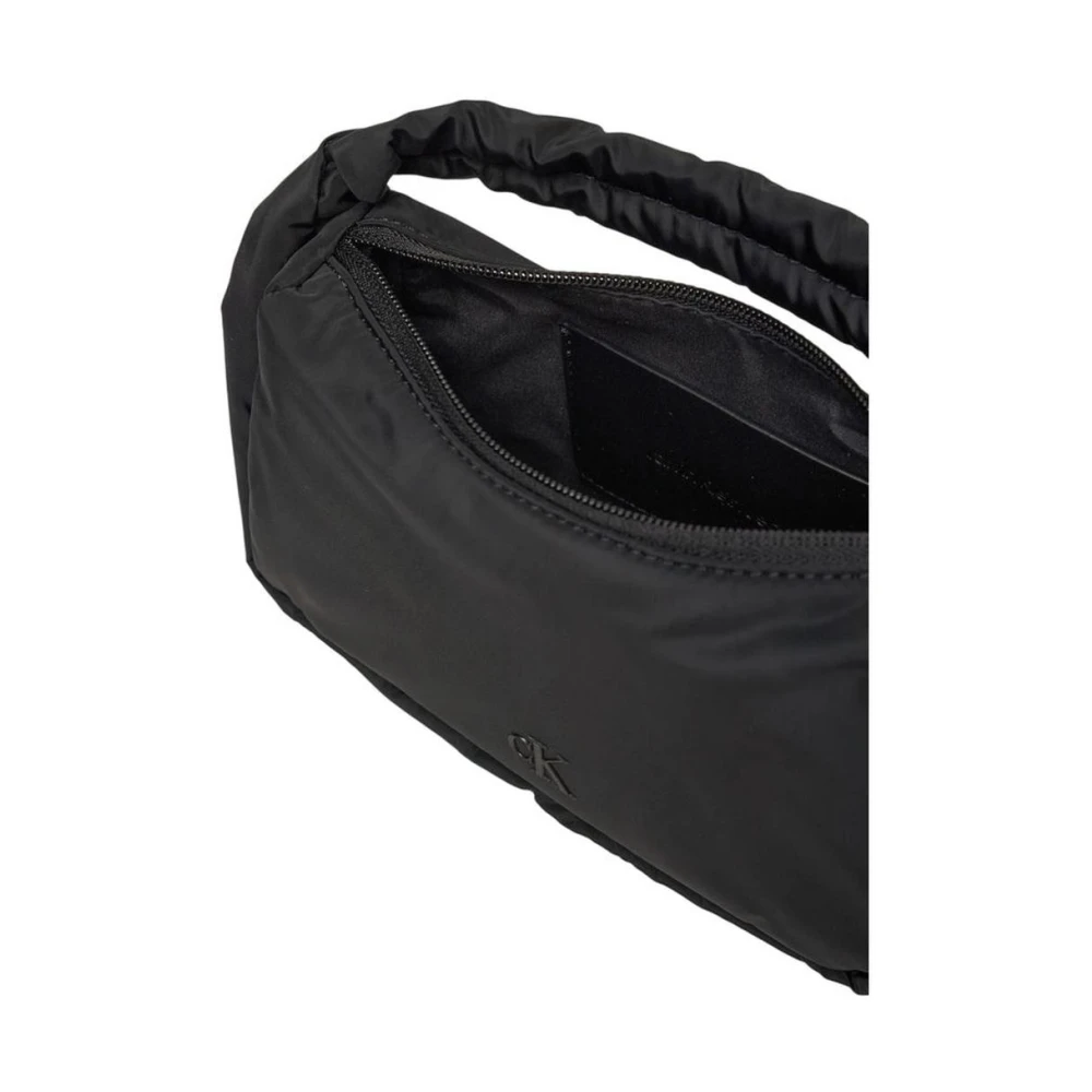 Calvin Klein Jeans Mini Rits Handtas met Schouderband Black Dames
