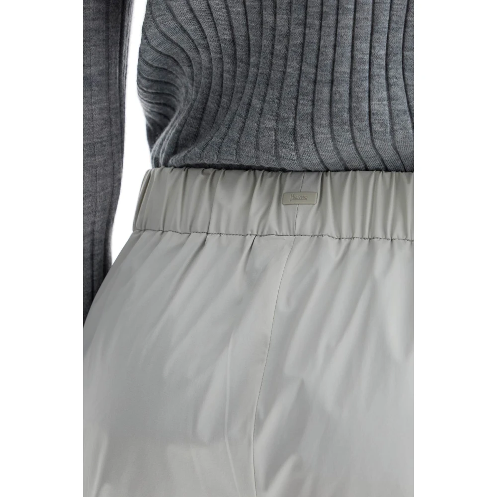 Herno High-waisted Slim Fit Enkellange Broek Gray Heren