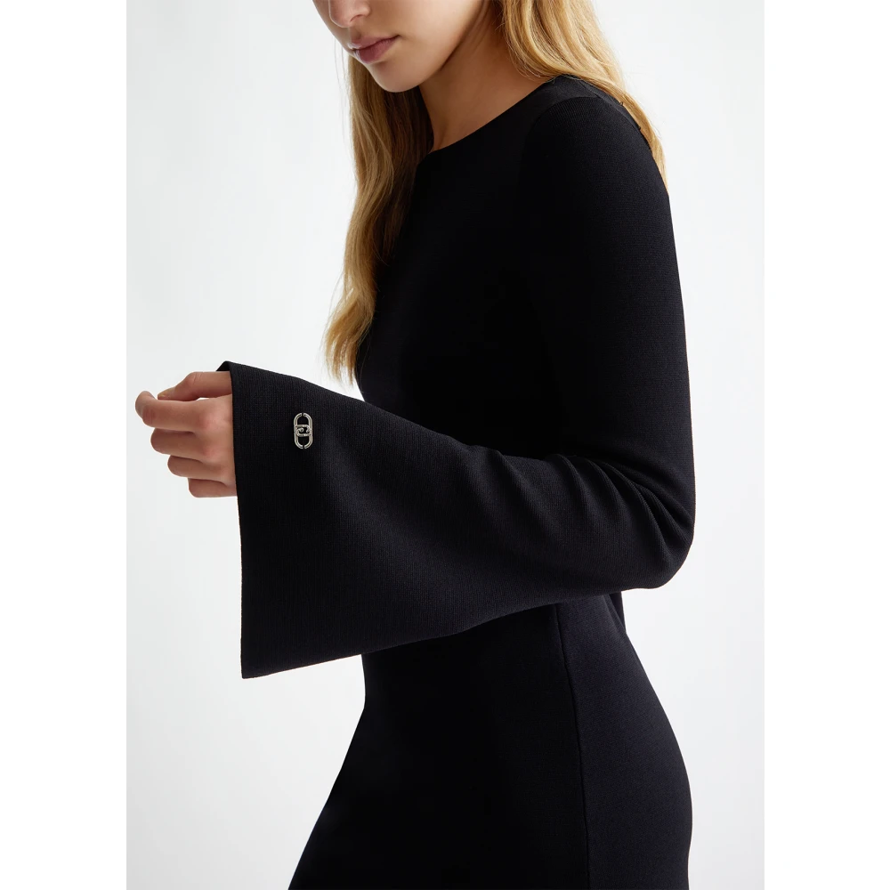 Liu Jo Gebreide Jurk Black Dames
