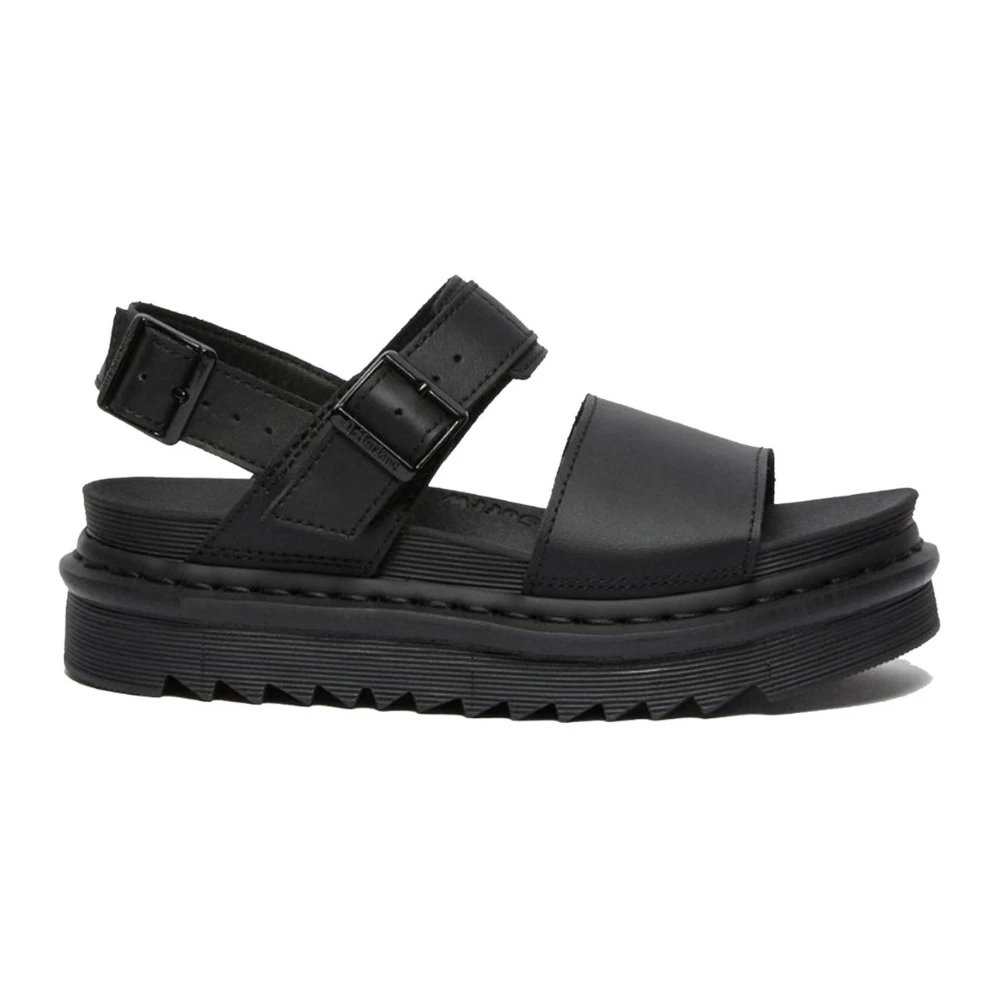 Dr. Martens Justerbara spännande sandaler med lätt kilklack Black, Dam