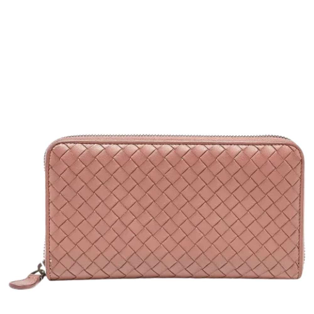 Bottega Veneta Vintage Pre-owned Fabric wallets Pink Dames