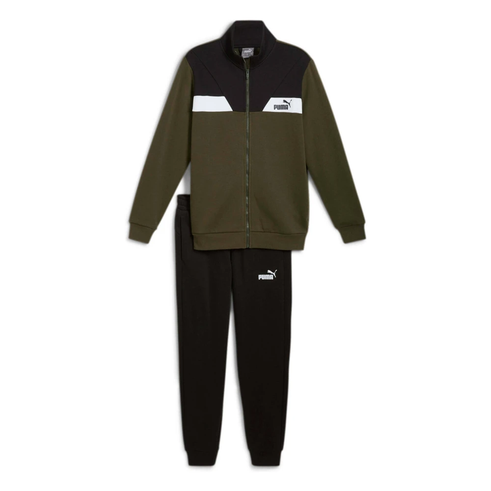 Puma Power Suit Tracksuit Green Heren