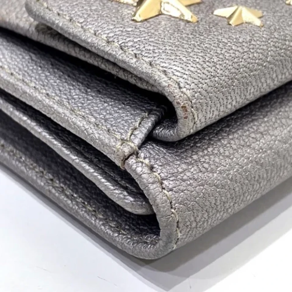 Jimmy Choo Pre-owned Leather wallets Gray Dames