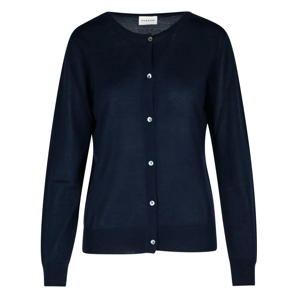 P.a.r.o.s.h. Blauwe Cardigan Sweater voor Vrouwen Blue Dames