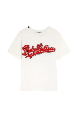 Jersey T-shirt med logotyp