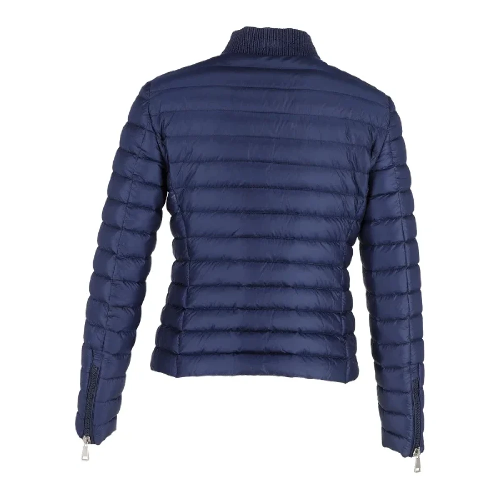 Moncler Pre-owned Polyester outerwear Blue Dames