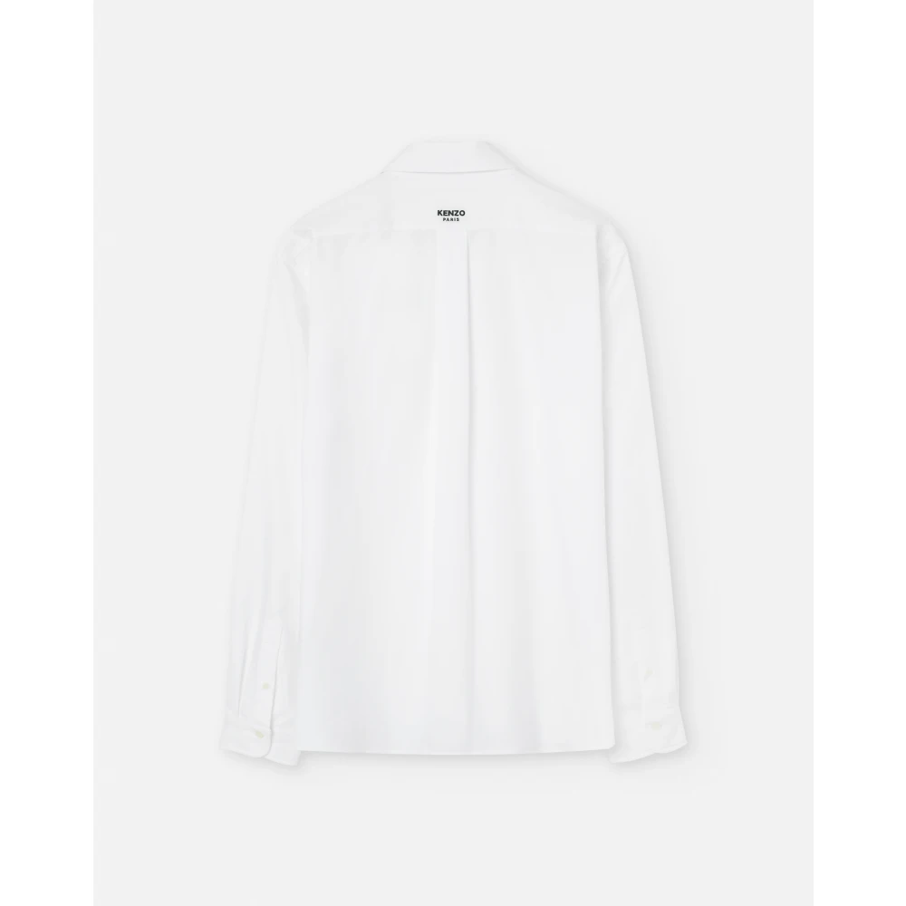 Kenzo Geborduurd wit overhemd White Heren