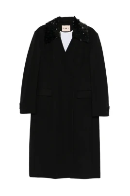 Sequin Embellishment Coat