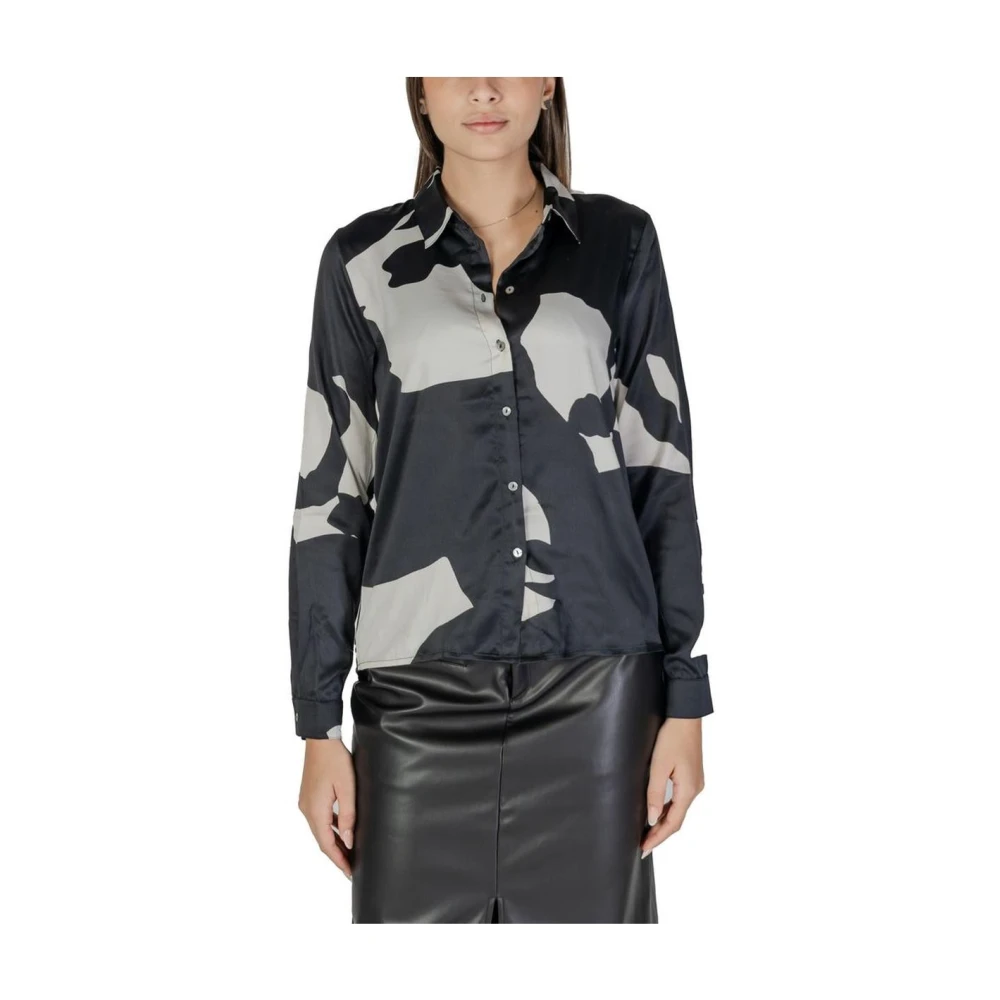 Only Bedrukte Sweater Black Dames