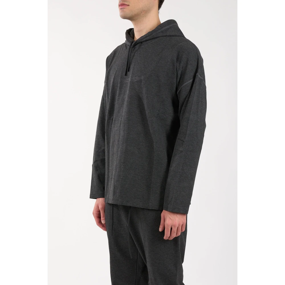 Hevo Boxy Hoodie van Viscose Gray Heren