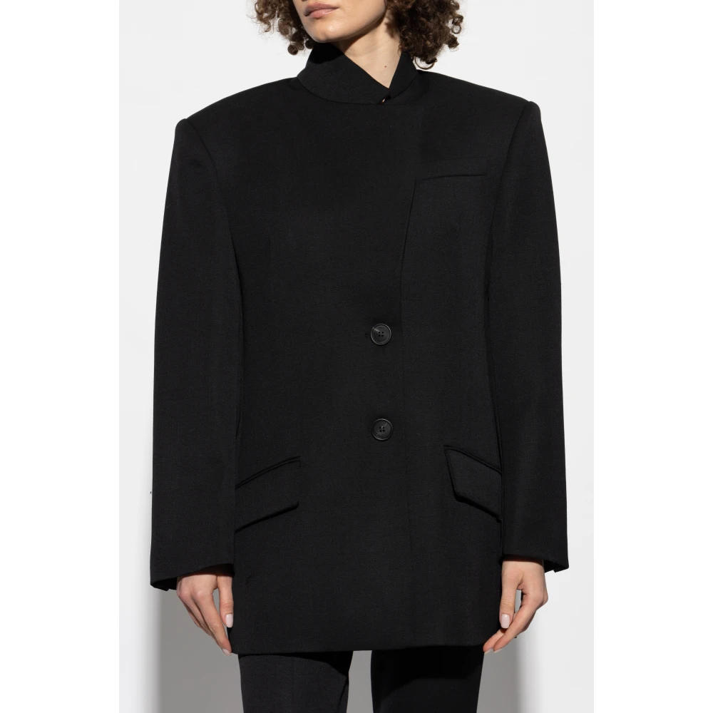 The Attico Wollen blazer Black Dames