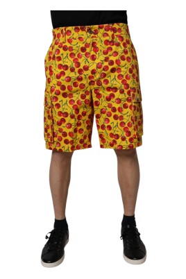 cherry-print-cotton-bermuda-shorts