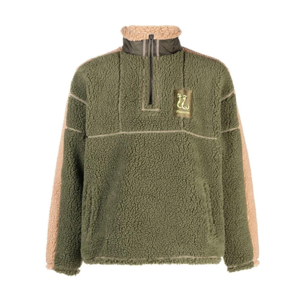 Pleasures Quarter Zip Truien en Gebreide Kleding Green Heren
